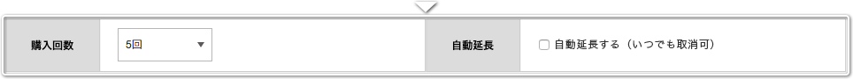 購入回数, 自動延長